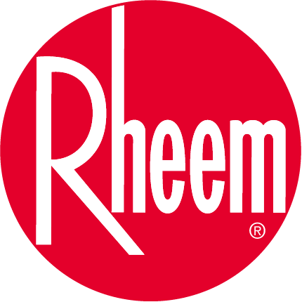 Rheem logo for hot water heaters, serving hot water systems on the Sunshine Coast through Sunshine Coast Water Heaters