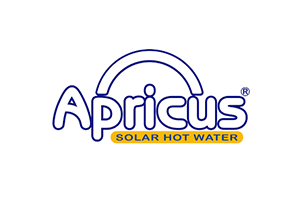 Apricus solar hot water logo for hot water systems on the Sunshine Coast