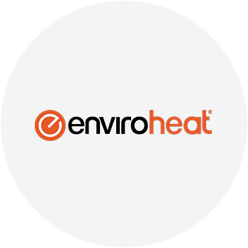 Enviroheat logo for hot water systems, servicing the Sunshine Coast by Sunshine Coast Water Heaters