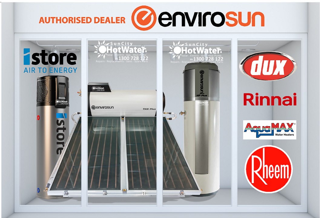 Showcase of solar panels and heat pump hot water systems for homes on the Sunshine Coast