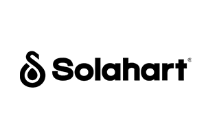 Solahart logo for hot water systems servicing the Sunshine Coast, provided by Sunshine Coast Water Heaters